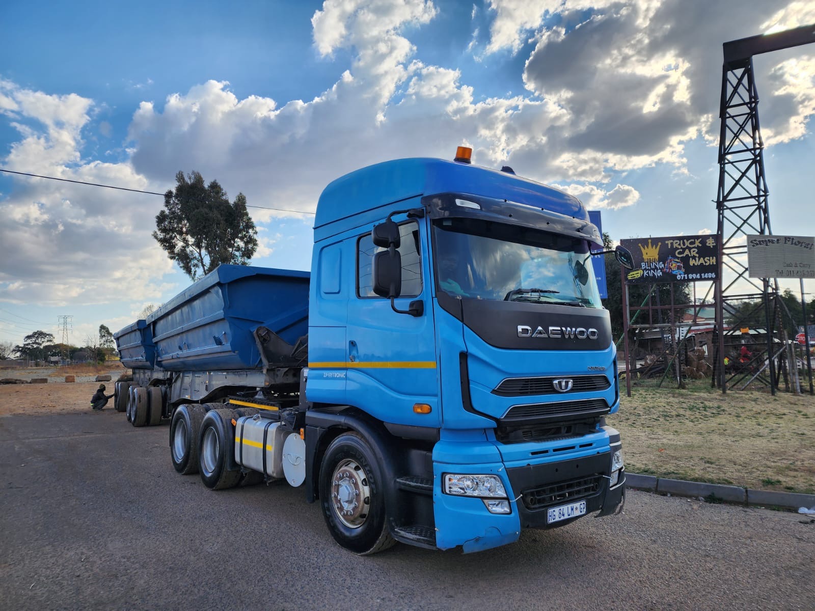 Blue truck