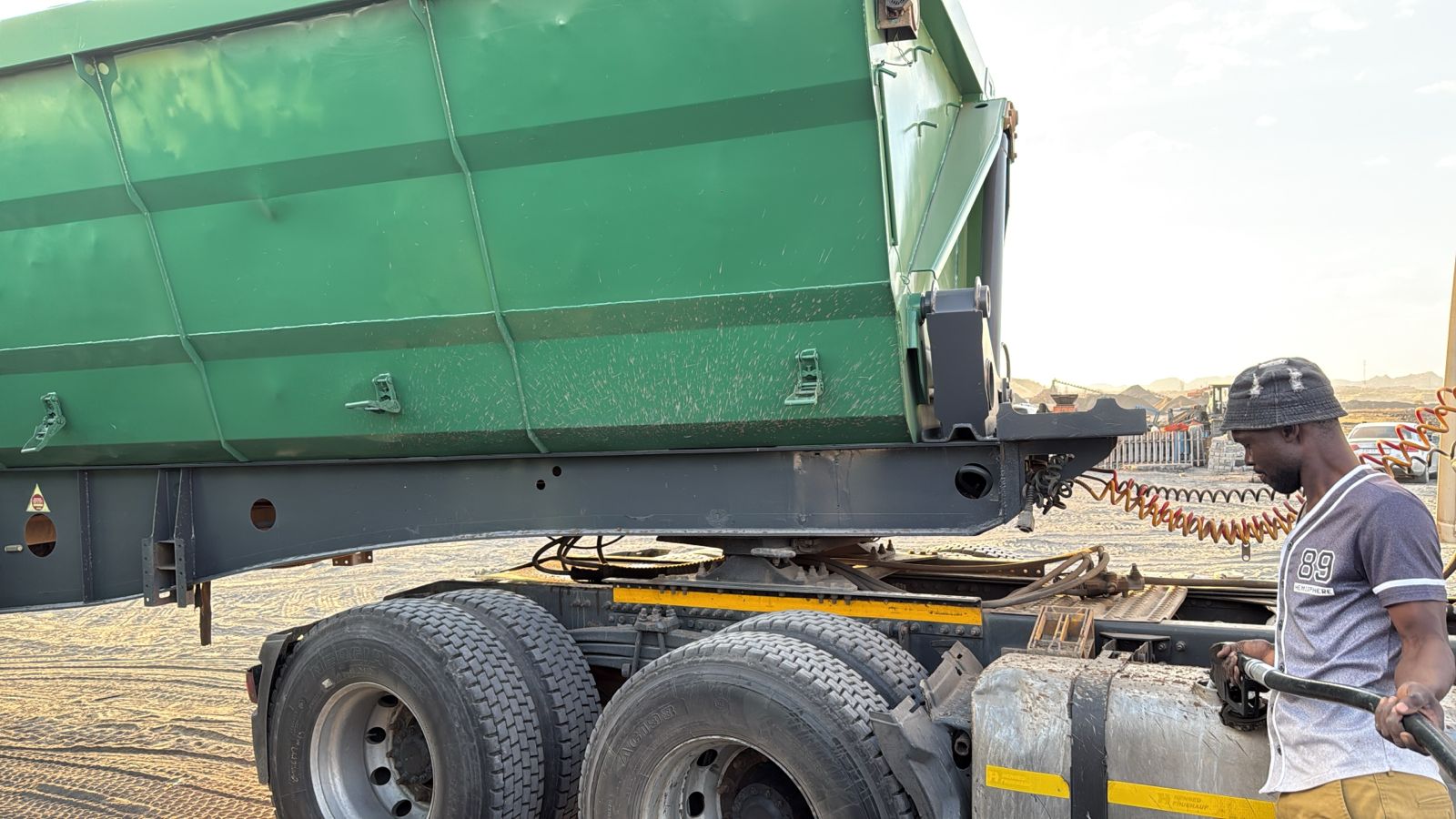Green trailer